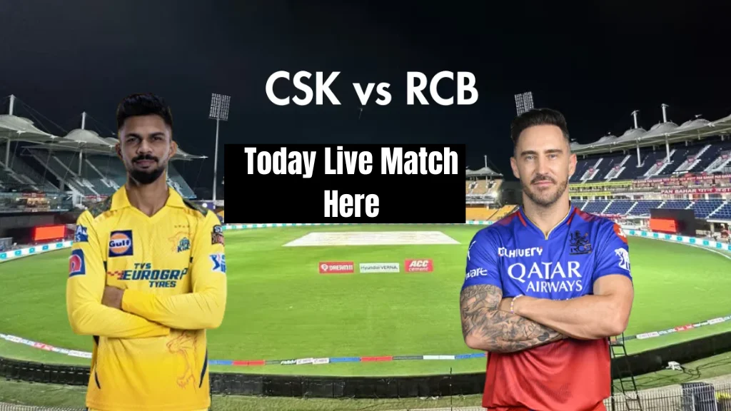 IPL 2024 Today Match CSK vs RCB Today Match Check Pitch Report,Weather